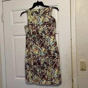 AGB floral brown/yellow/ green/ white/ tank dress